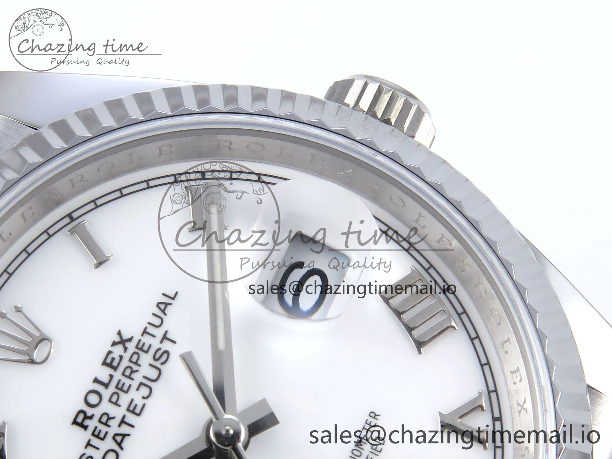DateJust 36 126234 QF+ 1:1 Best Edition 904L Steel White Roman Dial on SS Jubilee Bracelet VR3235