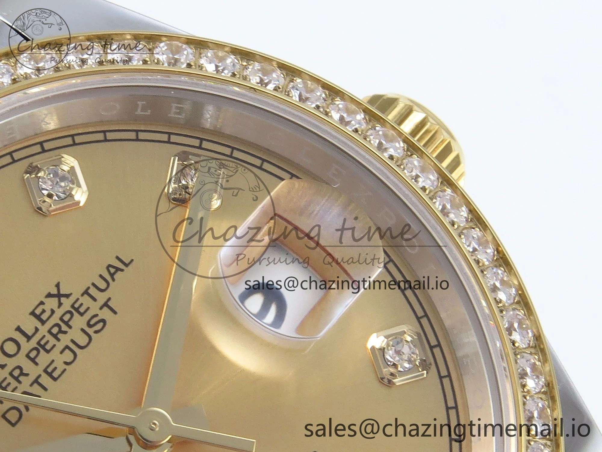 DateJust 36 126283RBR EWEF Best Edition YG Diamonds Dial on SS YG Jubilee Bracelet A3235