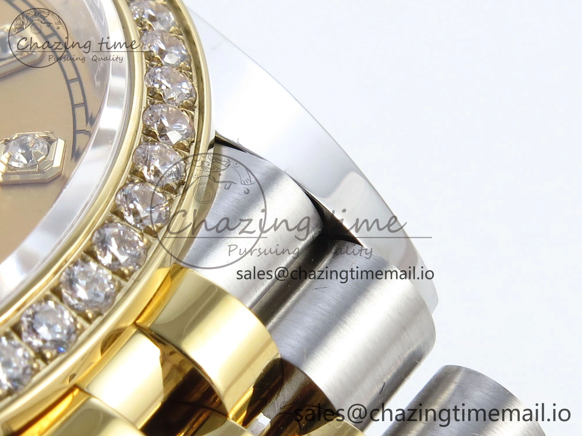 DateJust 36 126283RBR EWEF Best Edition YG Diamonds Dial on SS YG Jubilee Bracelet A3235