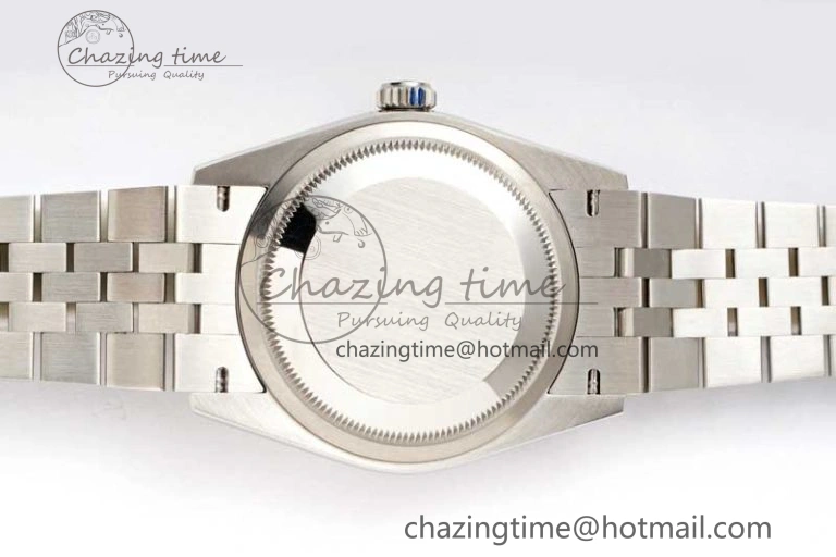 DateJust 36 DIWF 1:1 Best Edition 904L Steel Black Diamonds Dial on Jubilee Bracelet SA3235