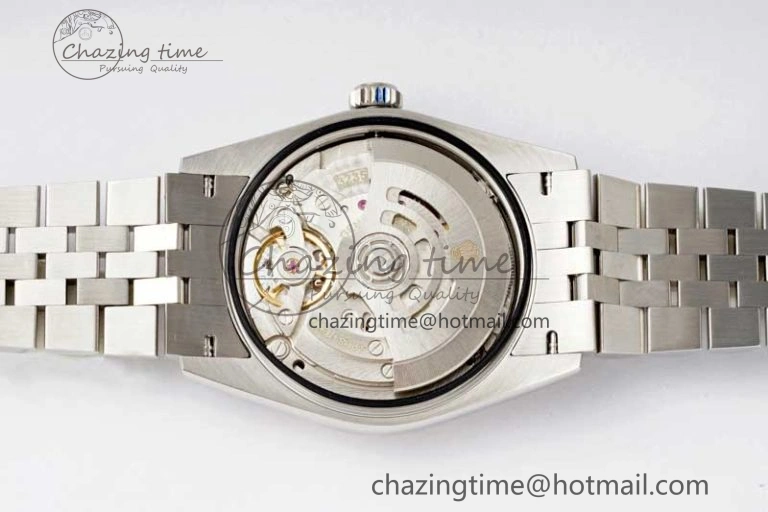 DateJust 36 DIWF 1:1 Best Edition 904L Steel Black Diamonds Dial on Jubilee Bracelet SA3235