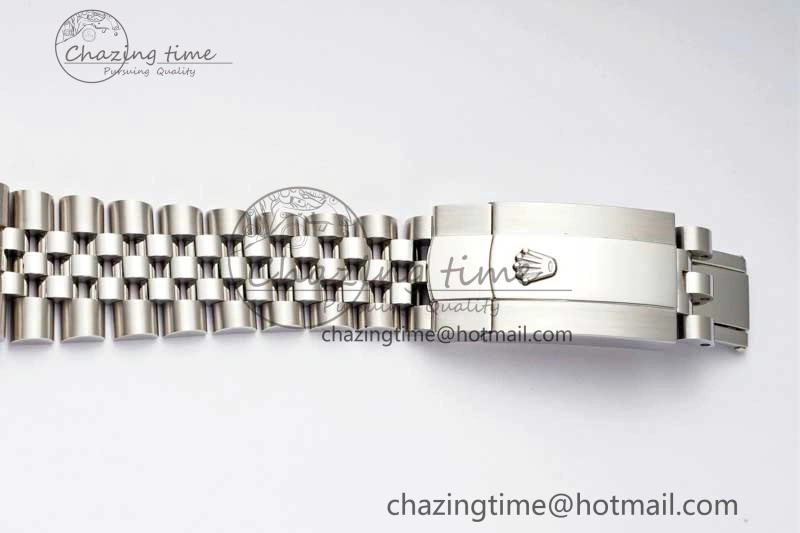 DateJust 36 DIWF 1:1 Best Edition 904L Steel Black Diamonds Dial on Jubilee Bracelet SA3235
