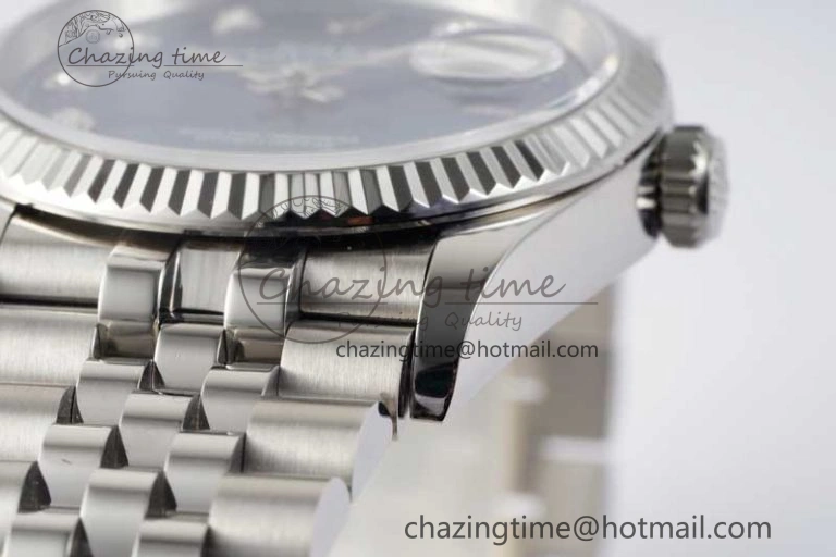 DateJust 36 DIWF 1:1 Best Edition 904L Steel Blue Diamonds Dial on Jubilee Bracelet SA3235