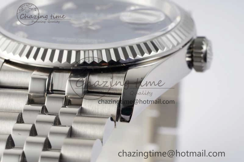 DateJust 36 DIWF 1:1 Best Edition 904L Steel Blue Diamonds Dial on Jubilee Bracelet SA3235