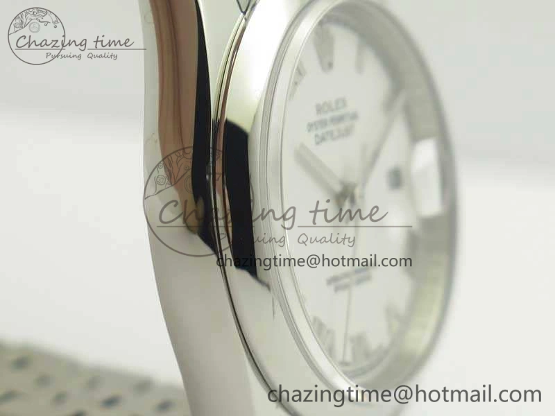 DateJust 36 SS 116200 ARF 1:1 Best Edition White Roman Dial On SS Jubilee Bracelet SA3135