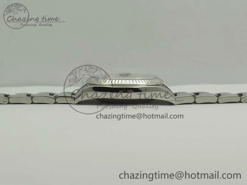 DateJust 36 SS 116200 Fluted Bezel DJF Best Edition Black Com Diam Dial on SS 904L Oyster Bracelet A2824