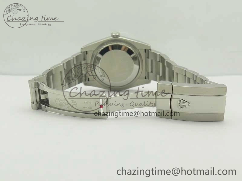 DateJust 36 SS 116200 Fluted Bezel DJF Best Edition Silver Com Diam Dial on SS 904L Oyster Bracelet A2824