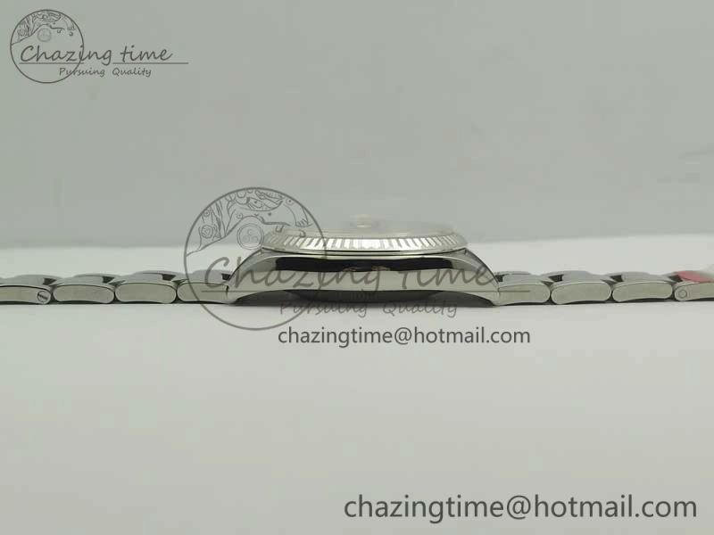 DateJust 36 SS 116200 Fluted Bezel DJF Best Edition Silver Com Diam Dial on SS 904L Oyster Bracelet A2824