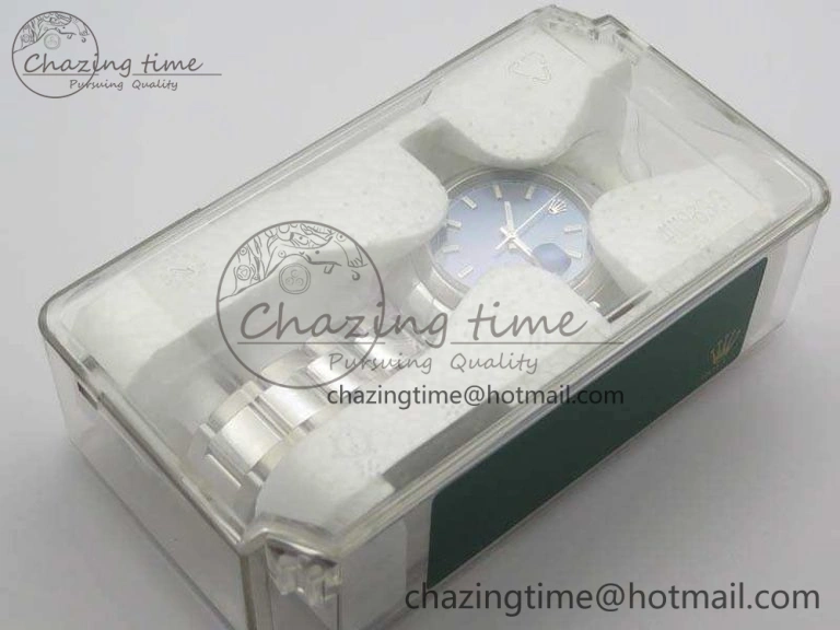 DateJust 36 SS 116200 Polished Bezel ARF 1:1 Best Edition Blue Dial On 904L SS Oyster Bracelet SA3135