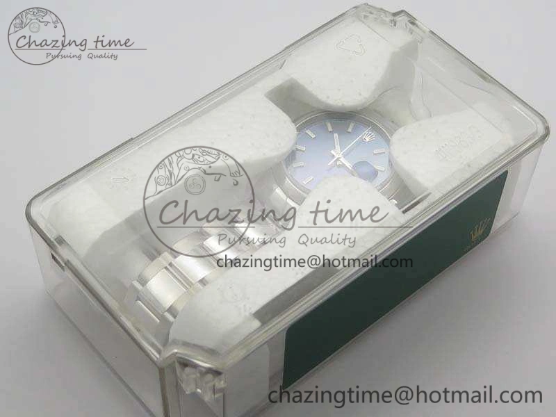DateJust 36 SS 116200 Polished Bezel ARF 1:1 Best Edition Blue Dial On 904L SS Oyster Bracelet SA3135
