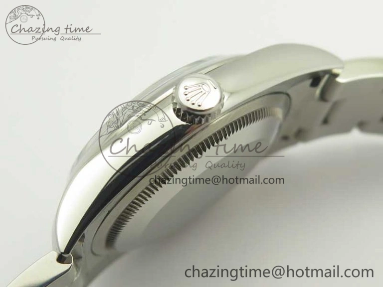 DateJust 36 SS 116200 Polished Bezel DJF Best Edition Silver Com Diam Dial on SS 904L Oyster Bracelet A2824