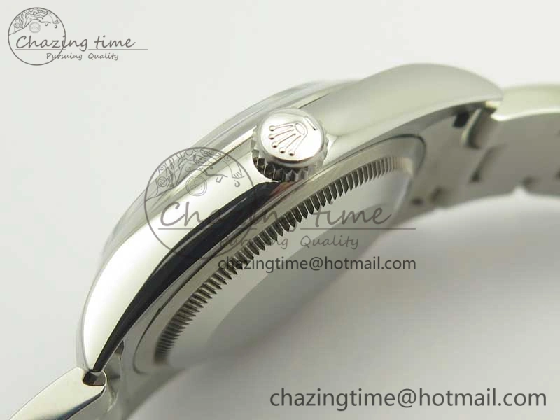 DateJust 36 SS 116200 Polished Bezel DJF Best Edition Silver Com Diam Dial on SS 904L Oyster Bracelet A2824