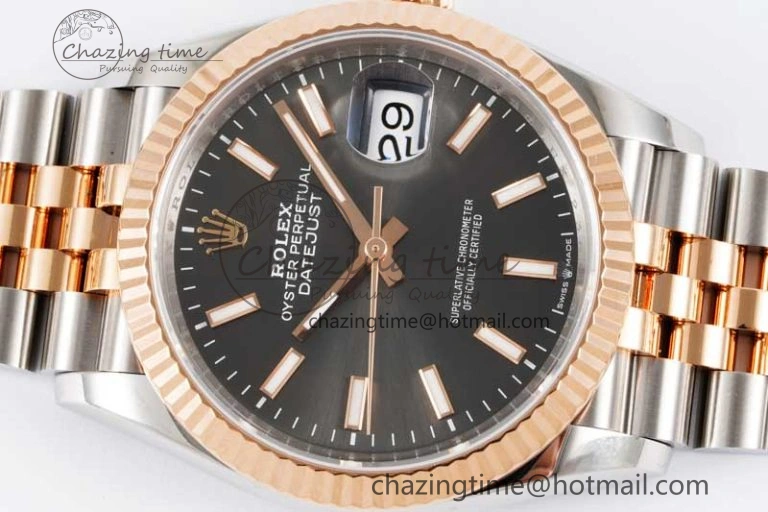 DateJust 36 SS 116231 VSF 1:1 Best Edition 904L Steel Gray Stick Dial on Jubilee Bracelet VS3235