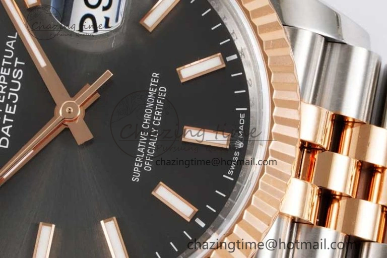 DateJust 36 SS 116231 VSF 1:1 Best Edition 904L Steel Gray Stick Dial on Jubilee Bracelet VS3235