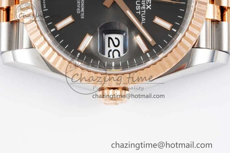 DateJust 36 SS 116231 VSF 1:1 Best Edition 904L Steel Gray Stick Dial on Jubilee Bracelet VS3235