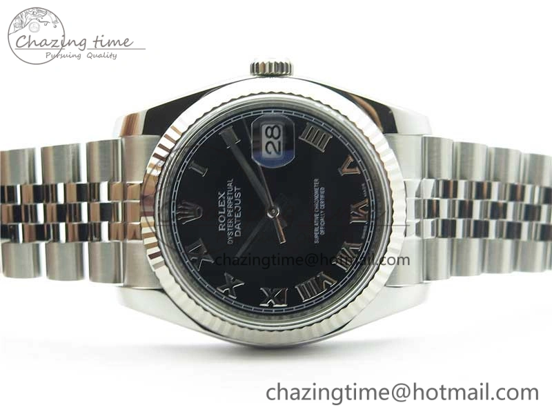 DateJust 36 SS 116234 ARF 1:1 Best Edition 904L Steel Black Dial Roman Markers on Jubilee Bracelet SH3135 V3