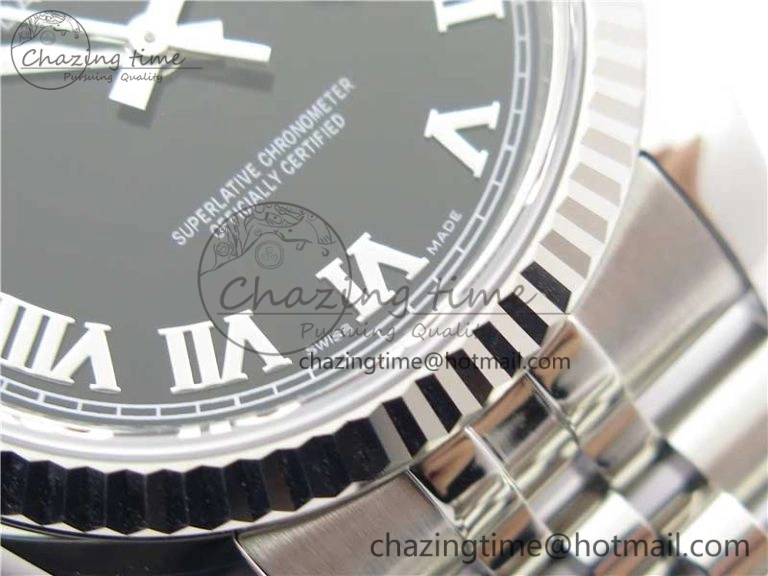 DateJust 36 SS 116234 ARF 1:1 Best Edition 904L Steel Black Dial Roman Markers on Jubilee Bracelet SH3135 V3