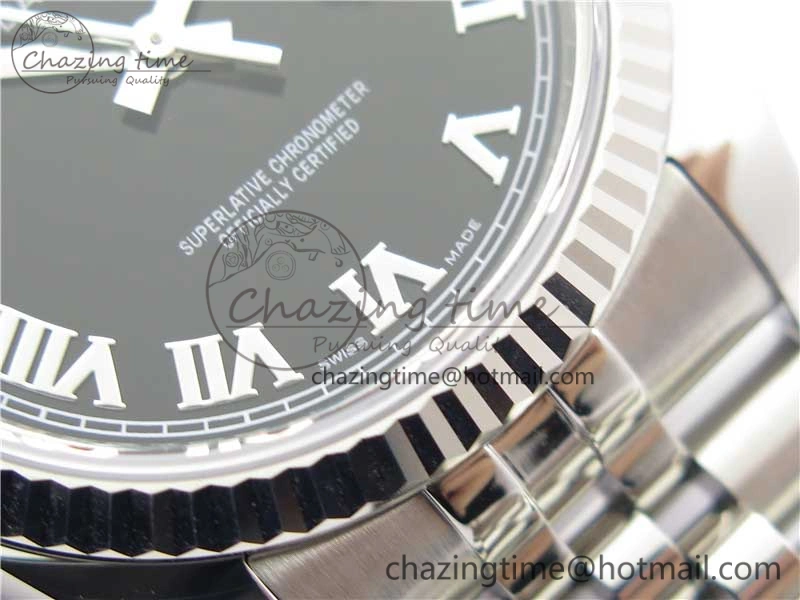 DateJust 36 SS 116234 ARF 1:1 Best Edition 904L Steel Black Dial Roman Markers on Jubilee Bracelet SH3135 V3