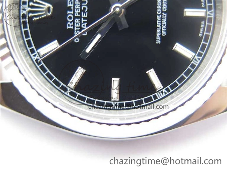 DateJust 36 SS 116234 ARF 1:1 Best Edition 904L Steel Black Dial on Jubilee Bracelet SH3135 V3