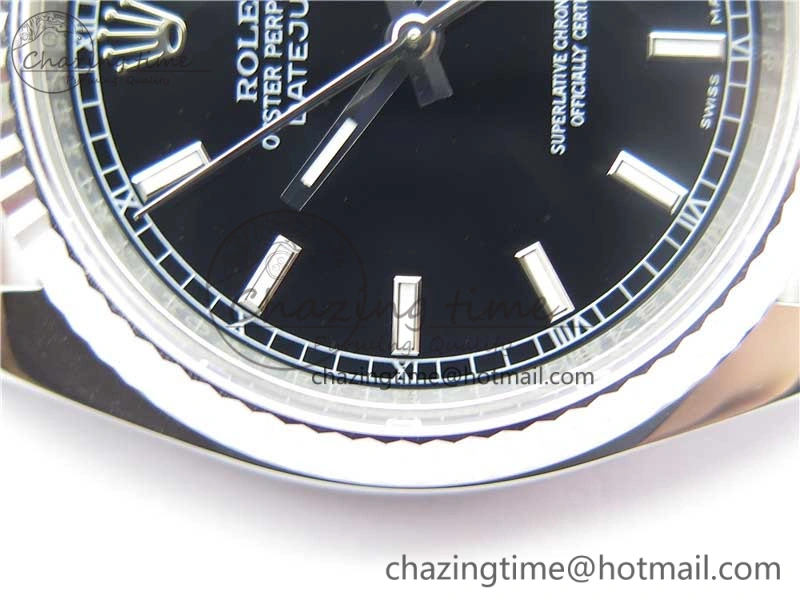 DateJust 36 SS 116234 ARF 1:1 Best Edition 904L Steel Black Dial on Jubilee Bracelet SH3135 V3