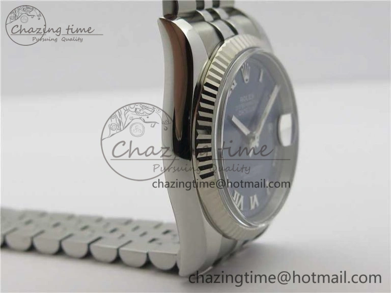 DateJust 36 SS 116234 ARF 1:1 Best Edition 904L Steel Blue Dial Roman Markers on Jubilee Bracelet SH3135 V3