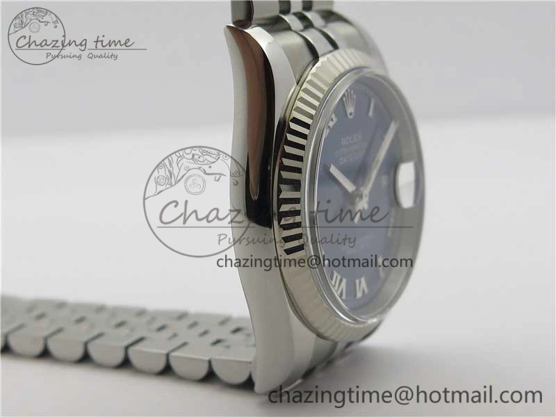 DateJust 36 SS 116234 ARF 1:1 Best Edition 904L Steel Blue Dial Roman Markers on Jubilee Bracelet SH3135 V3