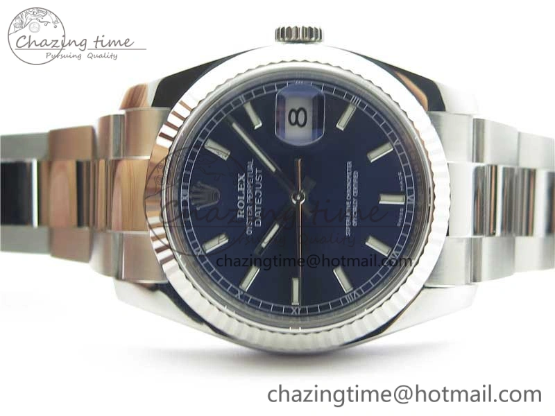 DateJust 36 SS 116234 ARF 1:1 Best Edition 904L Steel Blue Dial on Oyster Bracelet SH3135 V3