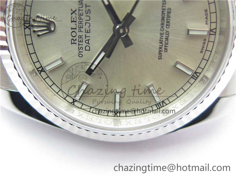 DateJust 36 SS 116234 ARF 1:1 Best Edition 904L Steel Silver Dial on Jubilee Bracelet SH3135 V3