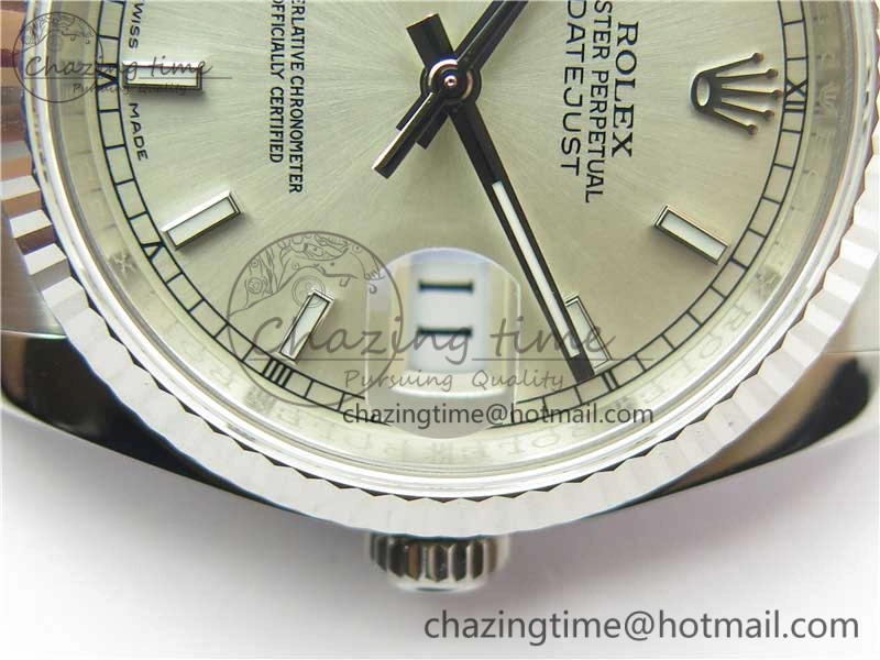 DateJust 36 SS 116234 ARF 1:1 Best Edition 904L Steel Silver Dial on Jubilee Bracelet SH3135 V3