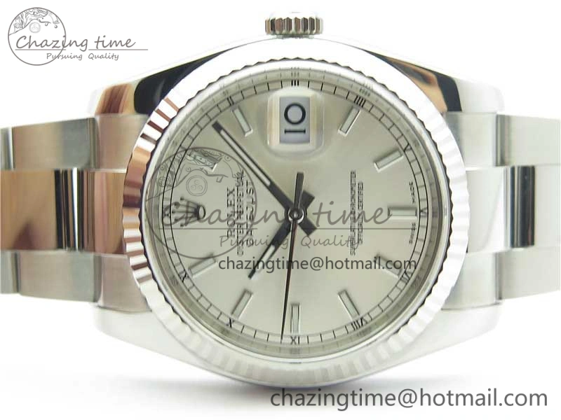 DateJust 36 SS 116234 ARF 1:1 Best Edition 904L Steel Silver Dial on Oyster Bracelet SH3135 V3