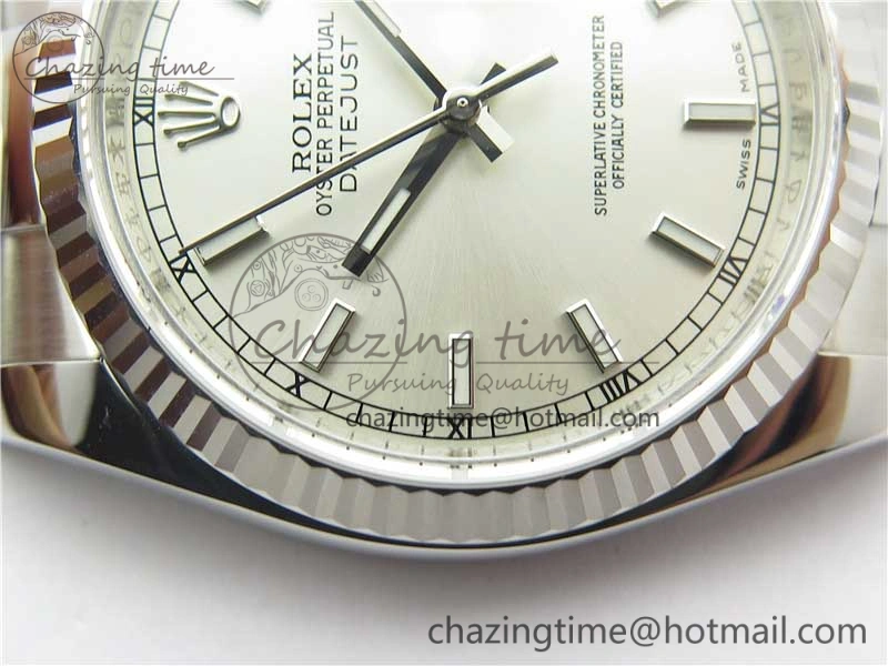 DateJust 36 SS 116234 ARF 1:1 Best Edition 904L Steel Silver Dial on Oyster Bracelet SH3135 V3