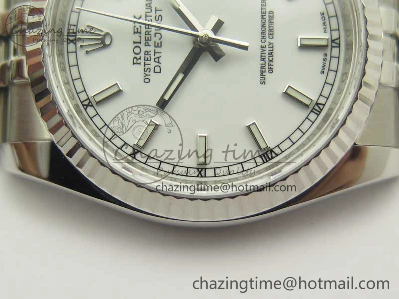 DateJust 36 SS 116234 ARF 1:1 Best Edition 904L Steel White Dial on Jubilee Bracelet SH3135 V2