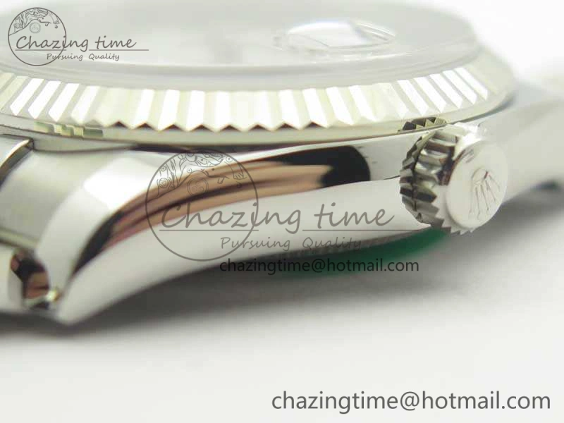 DateJust 36 SS 116234 ARF 1:1 Best Edition White Roman Dial Fluted On SS Jubilee Bracelet SA3135
