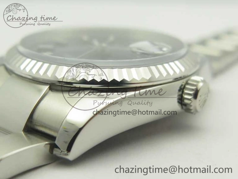 DateJust 36 SS 116234 Fluted Bezel DJF Best Edition Blue Dial Stick Markers on SS Oyster Bracelet A2836