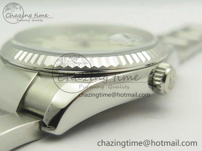 DateJust 36 SS 116234 Fluted Bezel DJF Best Edition Silver Dial Stick Markers on SS Oyster Bracelet A2836