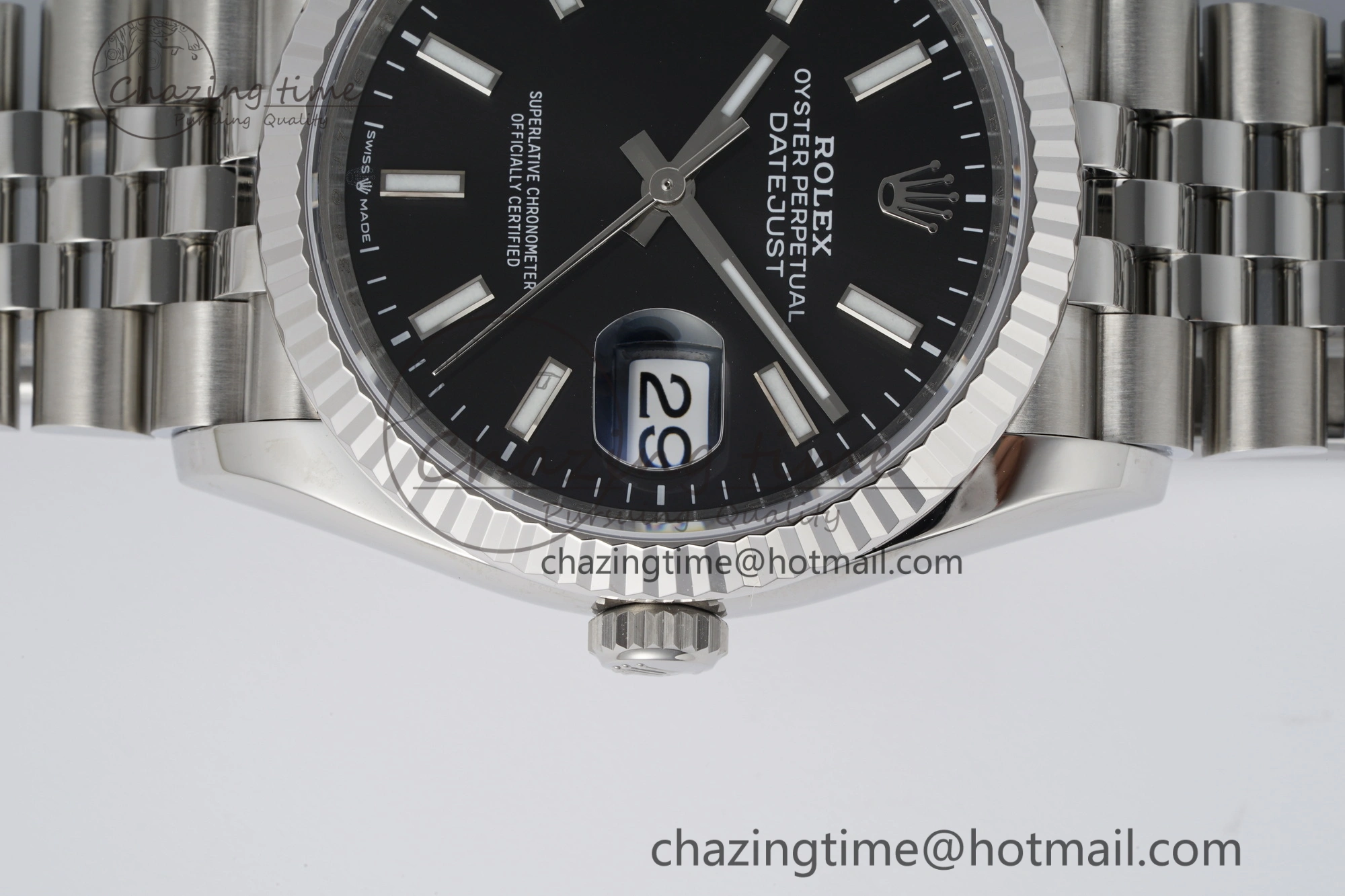 DateJust 36 SS 116234 VSF 1:1 Best Edition 904L Steel Black Stick Dial on Jubilee Bracelet VS3135