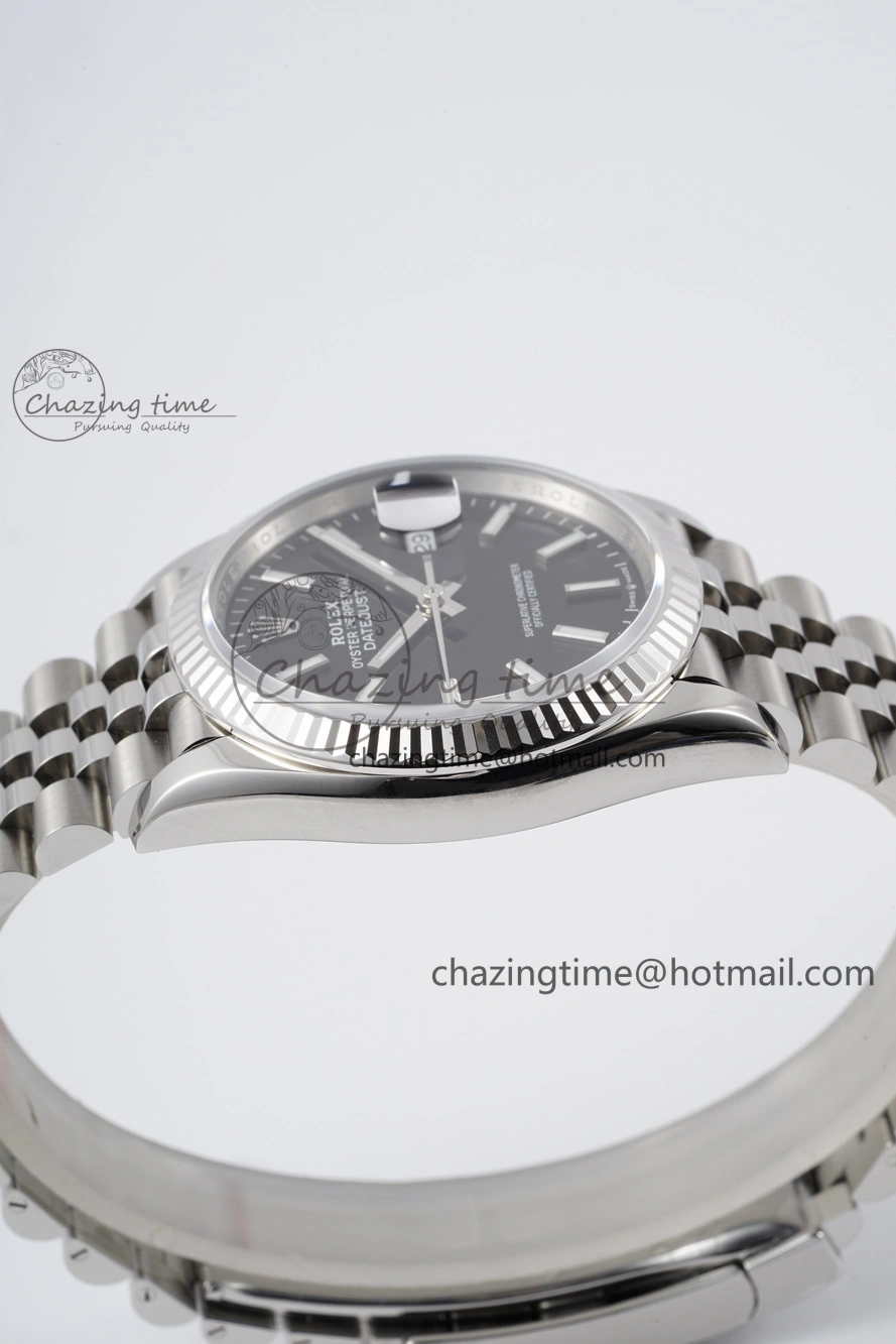 DateJust 36 SS 116234 VSF 1:1 Best Edition 904L Steel Black Stick Dial on Jubilee Bracelet VS3135