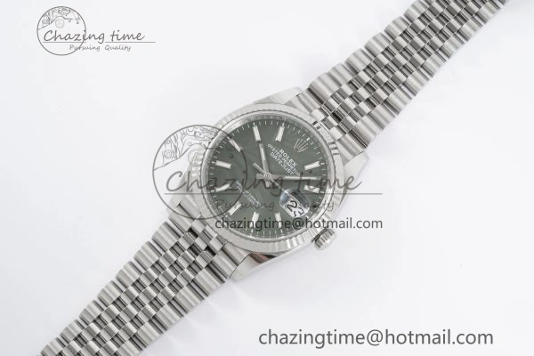 DateJust 36 SS 116234 VSF 1:1 Best Edition 904L Steel Green Leaf Dial on Jubilee Bracelet VS3235