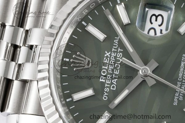 DateJust 36 SS 116234 VSF 1:1 Best Edition 904L Steel Green Leaf Dial on Jubilee Bracelet VS3235