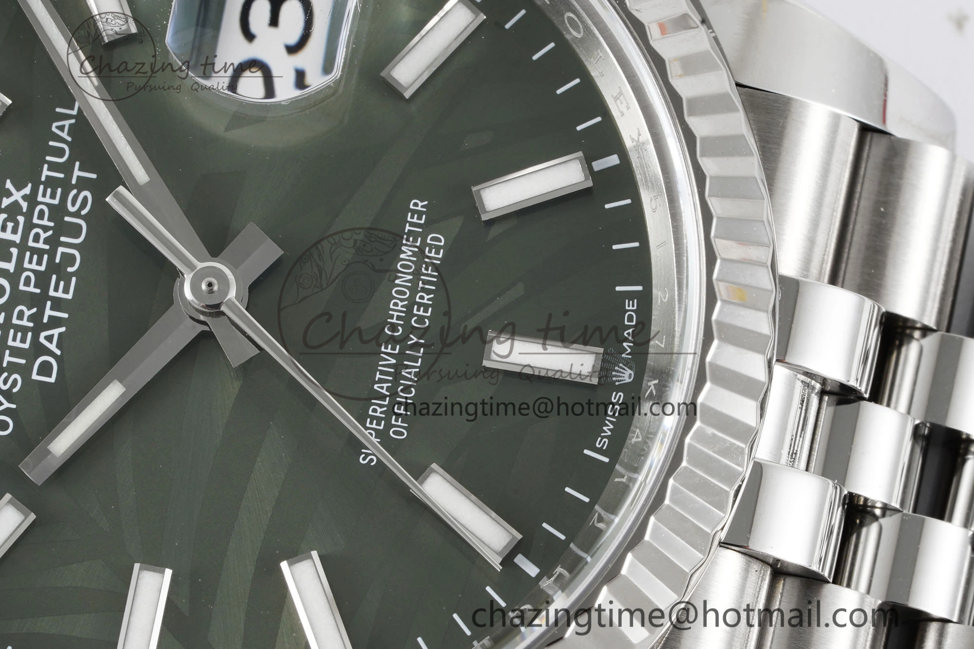 DateJust 36 SS 116234 VSF 1:1 Best Edition 904L Steel Green Leaf Dial on Jubilee Bracelet VS3235