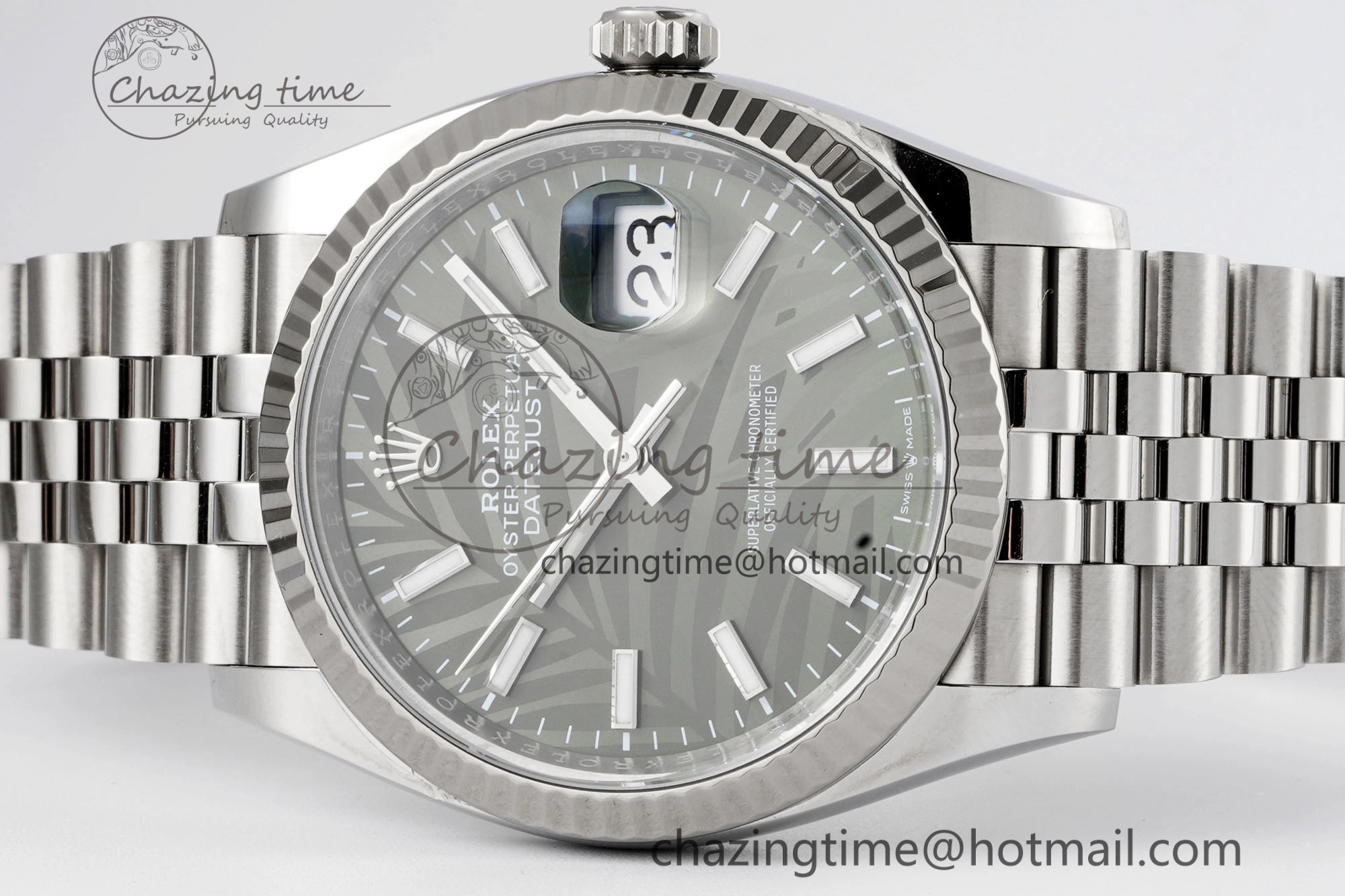 DateJust 36 SS 116234 VSF 1:1 Best Edition 904L Steel Green Leaf Dial on Jubilee Bracelet VS3235