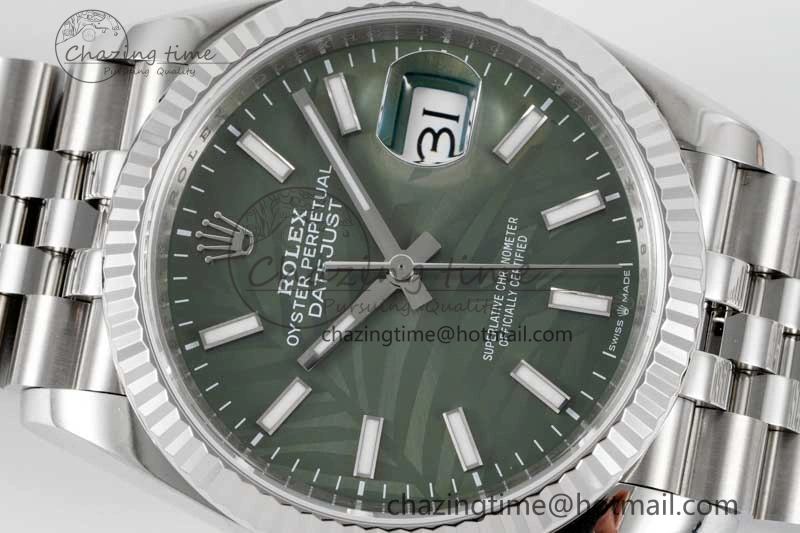 DateJust 36 SS 116234 VSF 1:1 Best Edition 904L Steel Green Leaf Dial on Jubilee Bracelet VS3235