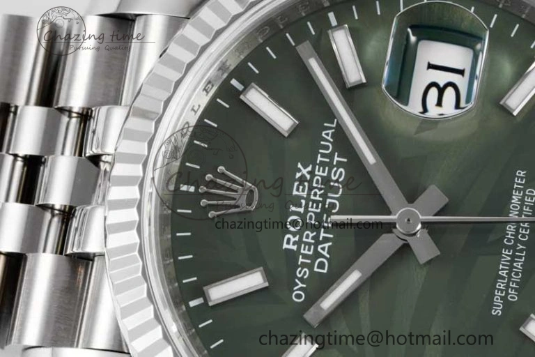 DateJust 36 SS 116234 VSF 1:1 Best Edition 904L Steel Green Leaf Dial on Jubilee Bracelet VS3235