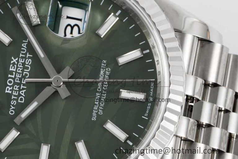 DateJust 36 SS 116234 VSF 1:1 Best Edition 904L Steel Green Leaf Dial on Jubilee Bracelet VS3235