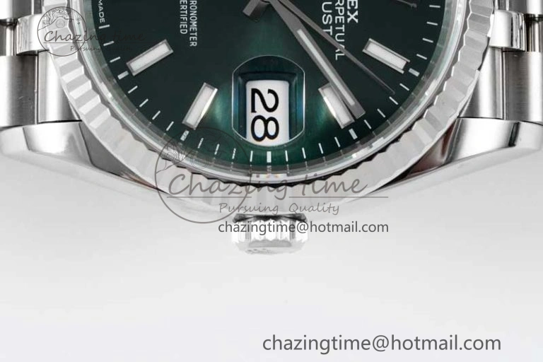 DateJust 36 SS 116234 VSF 1:1 Best Edition 904L Steel Green Sundust Dial on Jubilee Bracelet VS3235
