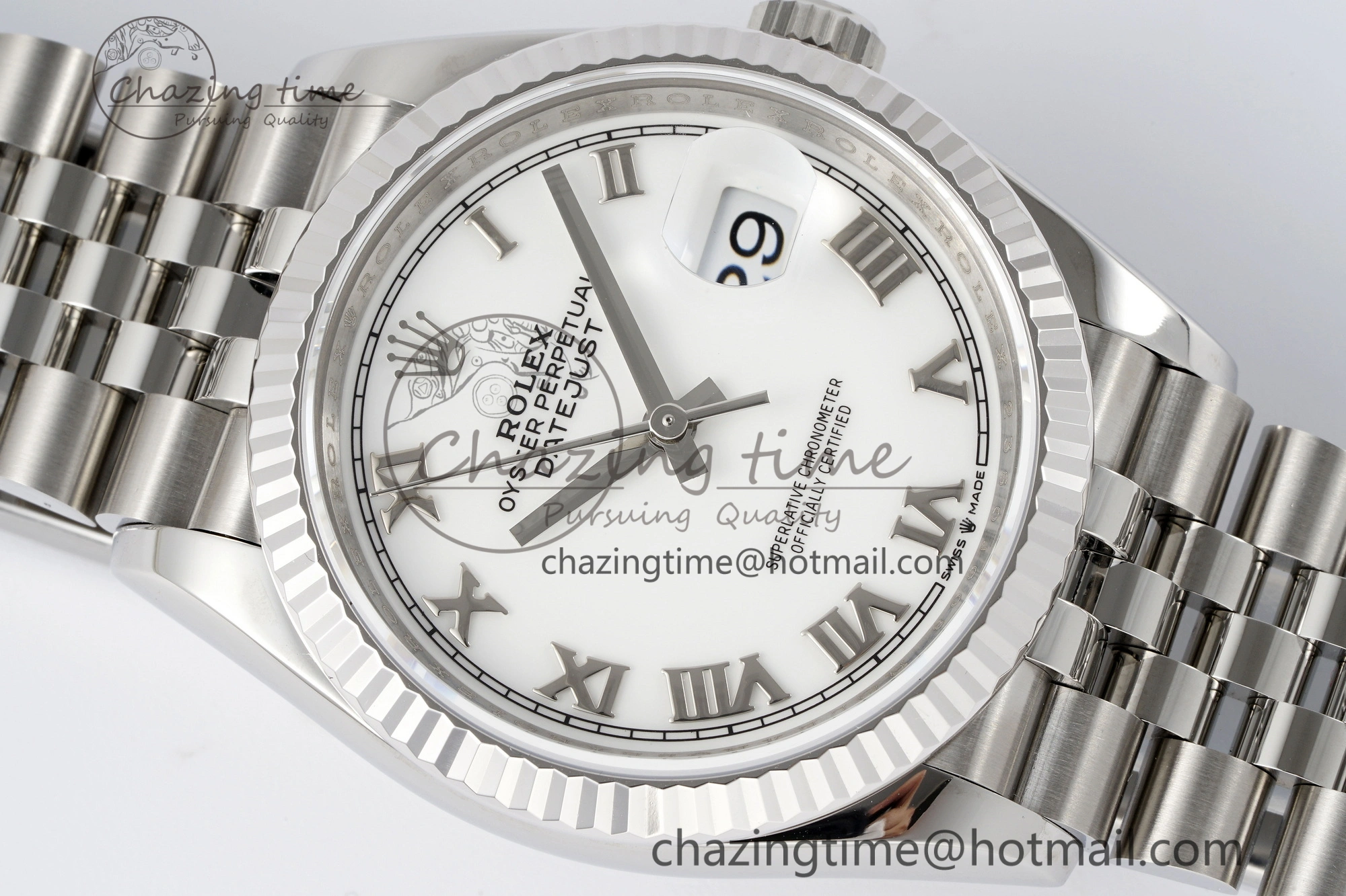 DateJust 36 SS 116234 VSF 1:1 Best Edition 904L Steel White Roman Dial on Jubilee Bracelet VS3135