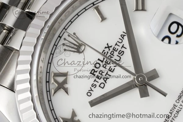 DateJust 36 SS 116234 VSF 1:1 Best Edition 904L Steel White Roman Dial on Jubilee Bracelet VS3135