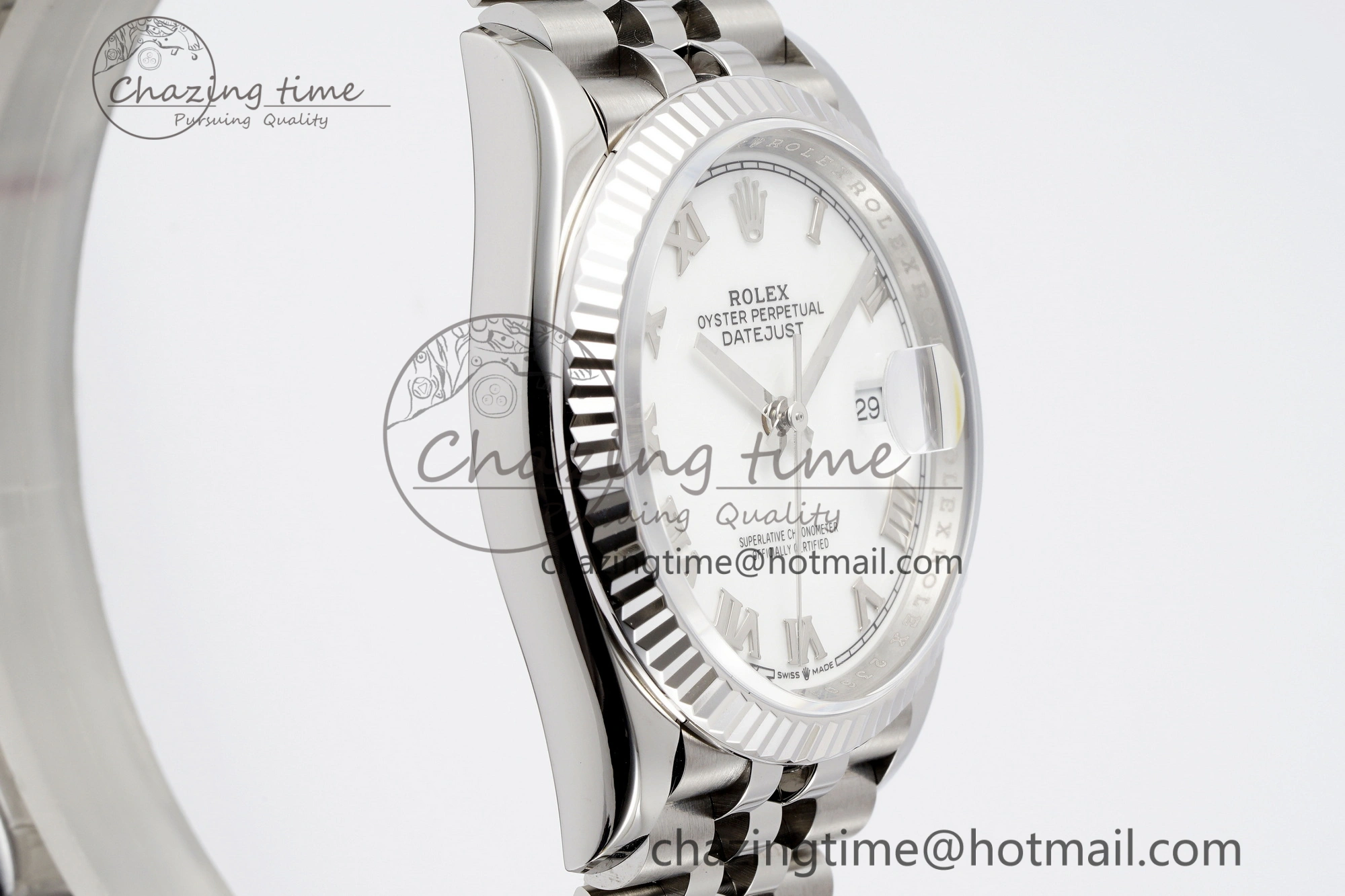 DateJust 36 SS 116234 VSF 1:1 Best Edition 904L Steel White Roman Dial on Jubilee Bracelet VS3135