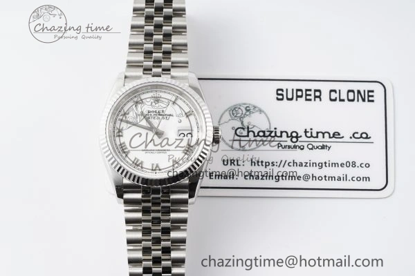 DateJust 36 SS 116234 VSF 1:1 Best Edition 904L Steel White Roman Dial on Jubilee Bracelet VS3135