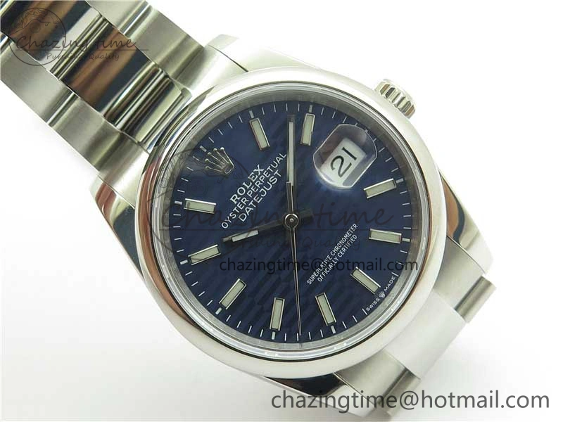 DateJust 36 SS 126200 BP Maker 1:1 Best Edition Blue Dial on Oyster Bracelet